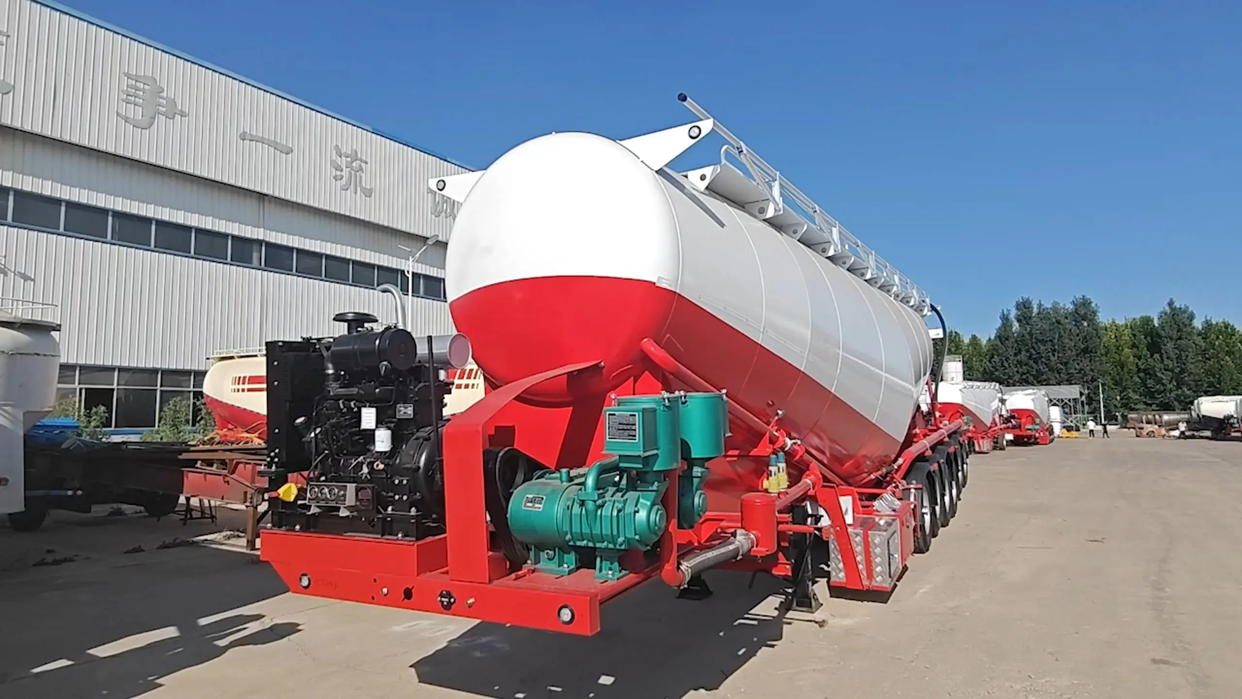 6 Axle bulk Cement Tanker Trailers For Sale 1