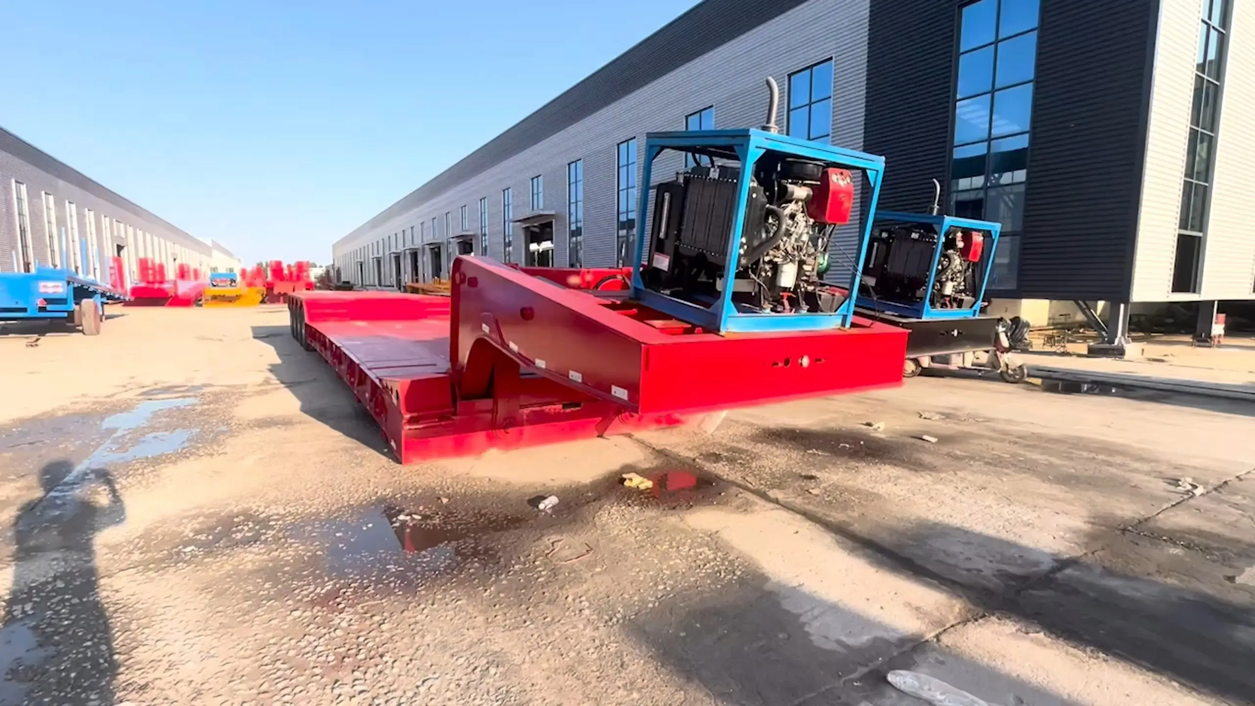 4 Axle 80 Ton Semi Lowboy Trailer 1