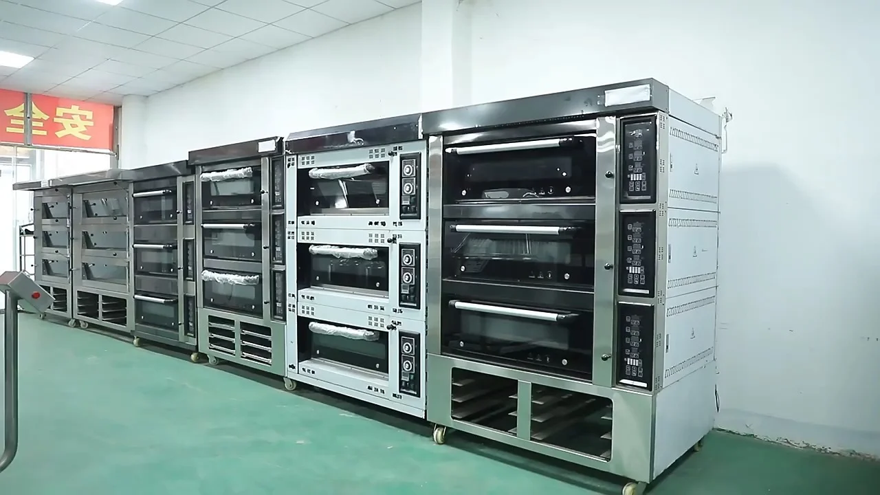 4-Layer 20-Tray Commercial Deck Oven | Classic Industrial Design | Independent Temperature Control | High-Efficiency Electric Baking | For Bakeries & Central Kitchens 1