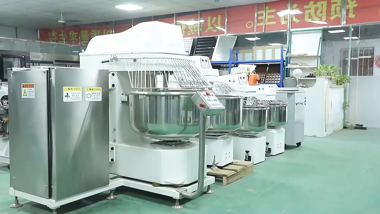 Commercial Vertical Dough Mixer | 40L -260L Large Capacity | Food-Grade Stainless Steel | Intelligent Safety Protection 1