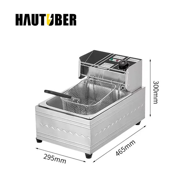 Deep Fryer Machine Heating Electric Gas Commercial Stainless Steel 1