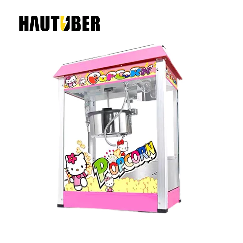 Popcorn Machine Automatic Commercial Electric With Cart 1