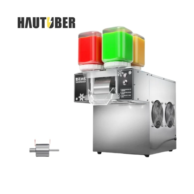 120kg/Day 4-Tank Snowflake Machine | Commercial High-Efficiency Ice Cream Maker | No Switching, One-Touch Selection 1