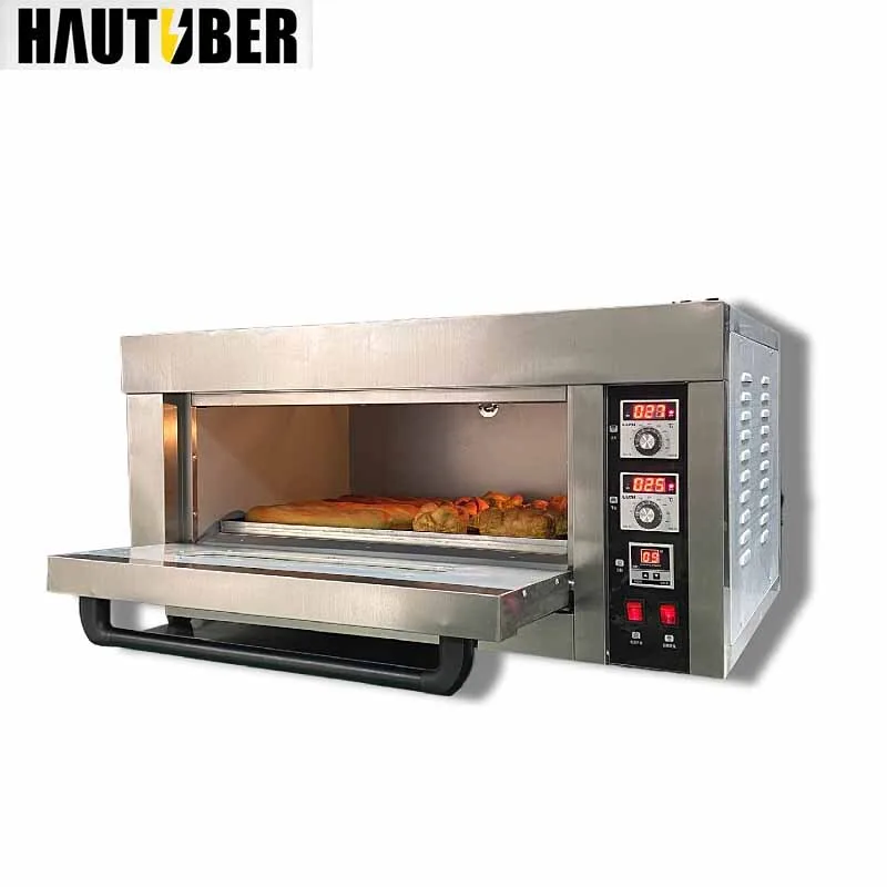 Single-Layer 2-Tray Commercial Deck Oven | High-Efficiency Electric Baking | Ideal for Small Bakeries and Pizzerias 1