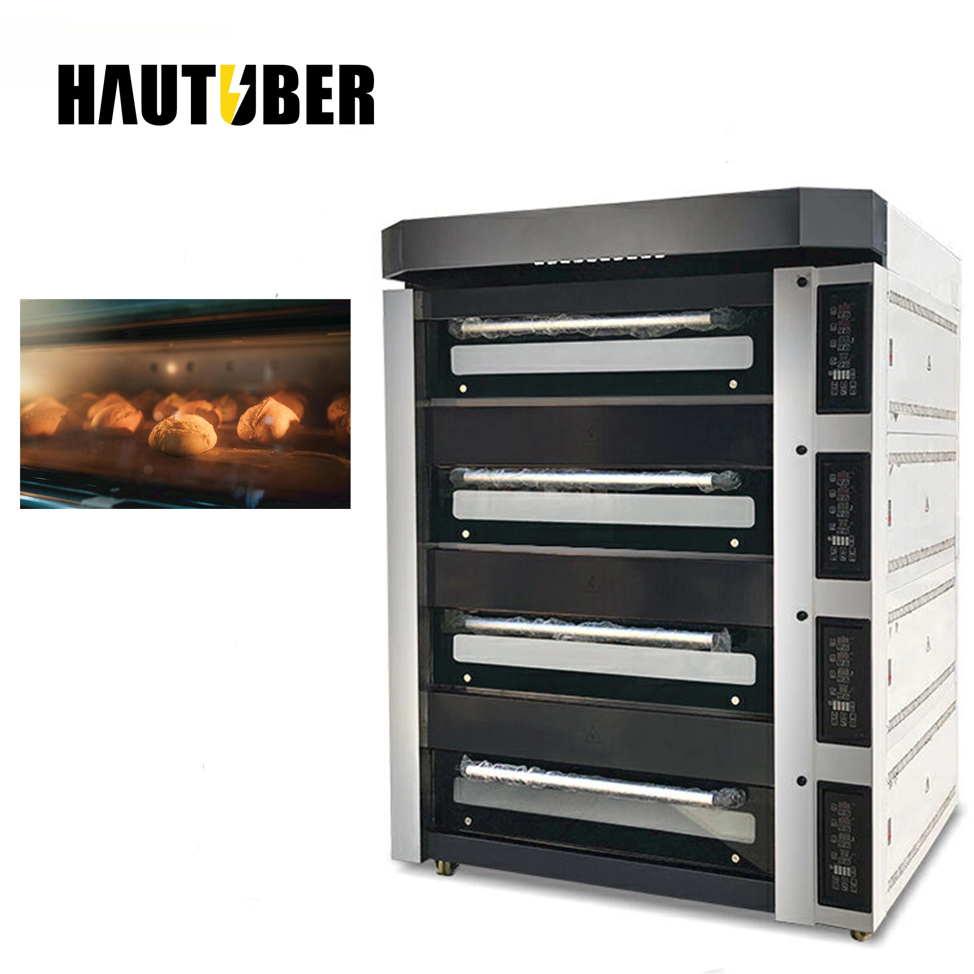 4-Layer 20-Tray Gas Deck Oven | High-Efficiency Commercial Baking | Independent Temperature Control | Classic Industrial Design | For Central Kitchens 1