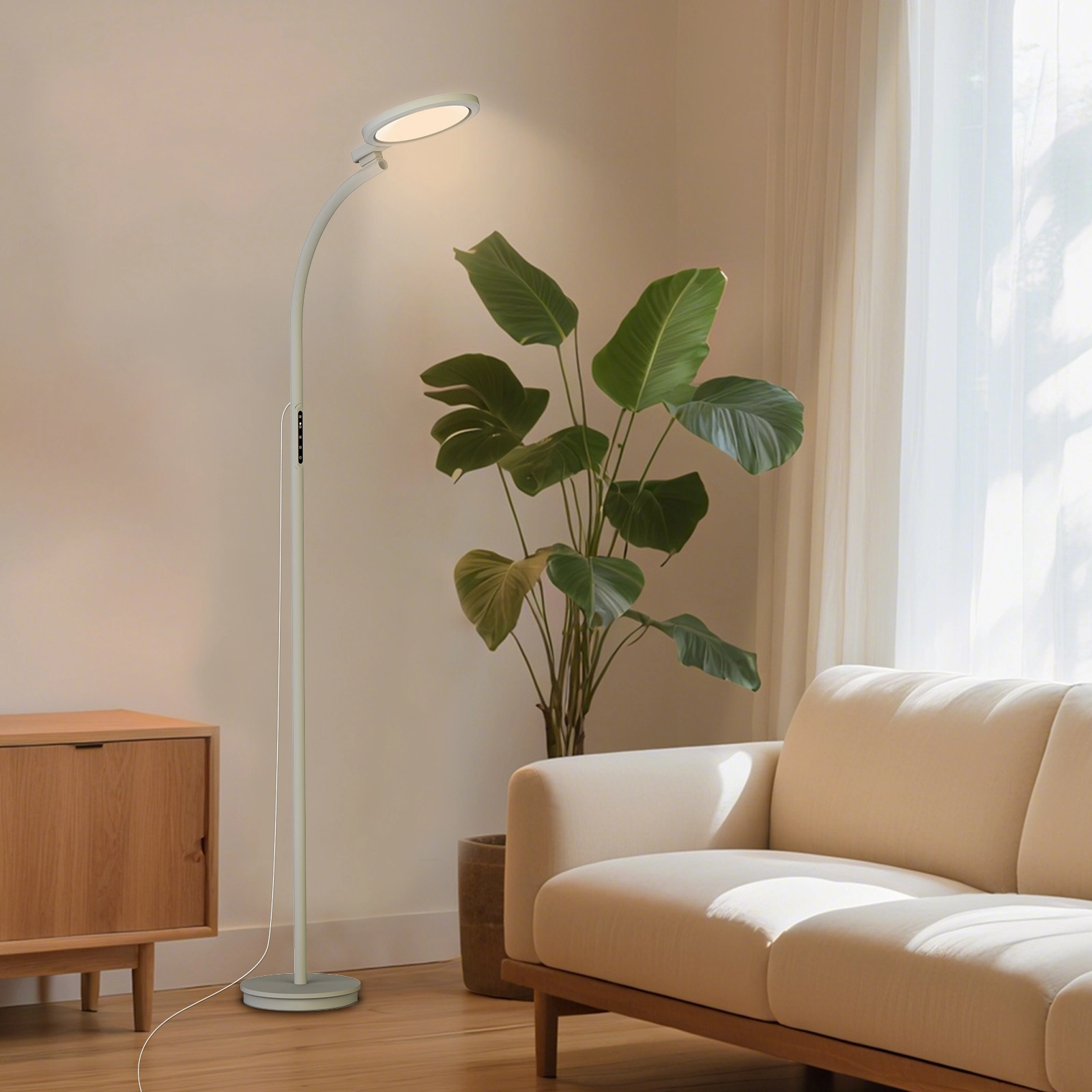 10000 Lux UV‑Free Full‑Spectrum Therapy Lamp with 3‑in‑1 Retractable Floor Design 1