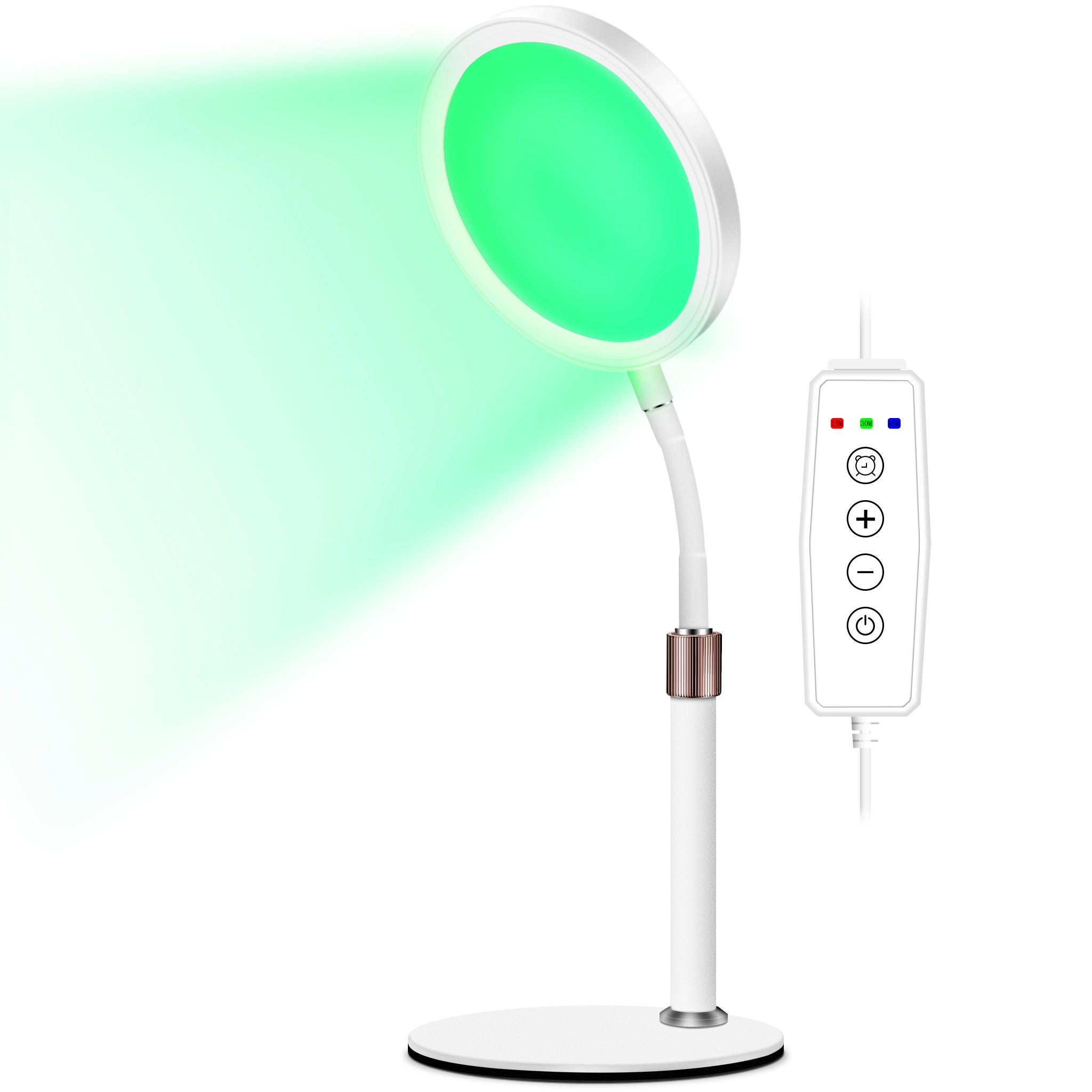 Lampe de thérapie légère verte de bureau avec minuterie et luminosité réglable - Lumière pour l'humeur et le soutien du bien-être 1