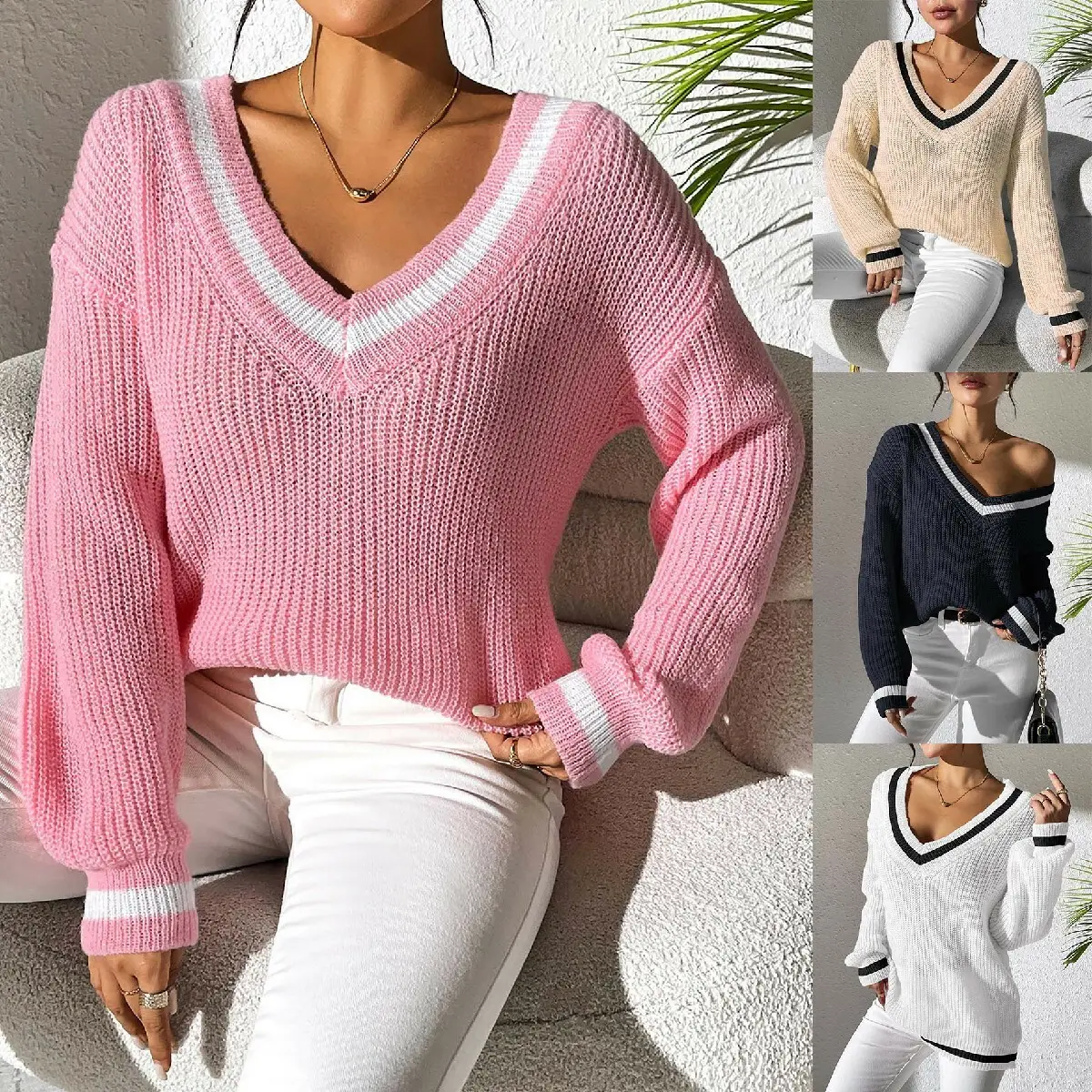 Women's Crewneck Pullover Sweater - for Marketplace - Yimei Garment 4