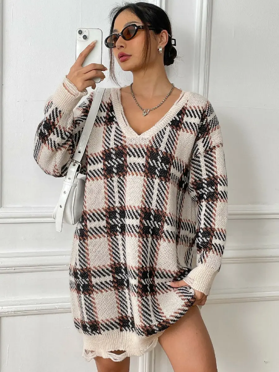 For Marketplace Womens Brown Cardigan Sweater by Yimei Garment 3