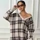 For Marketplace Womens Brown Cardigan Sweater by Yimei Garment 1