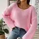 Womens Cream Pullover Sweater - for Outdoor - Yimei Garment 1