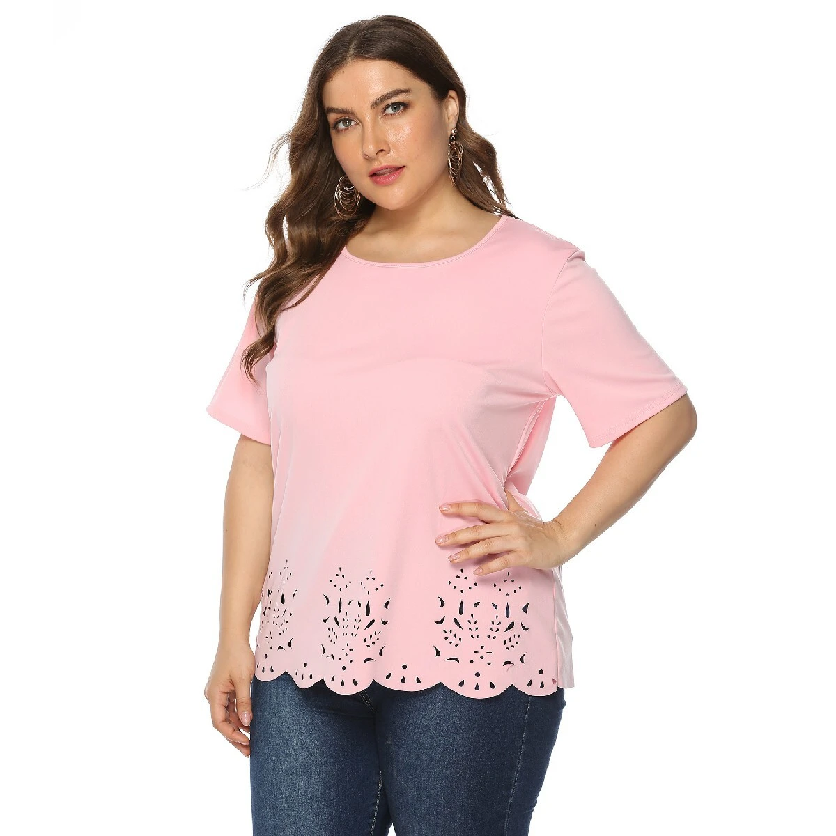 Camisetas de talla grande para mujer personalizadas de fábrica - Yimei Garment 1