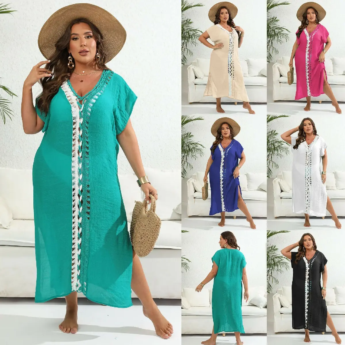 Yimei Garment Plus Size Casual Spring Dresses Made in China 6