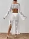 For Marketplace Plus Size Long Beach Cover Ups by Yimei Garment 5