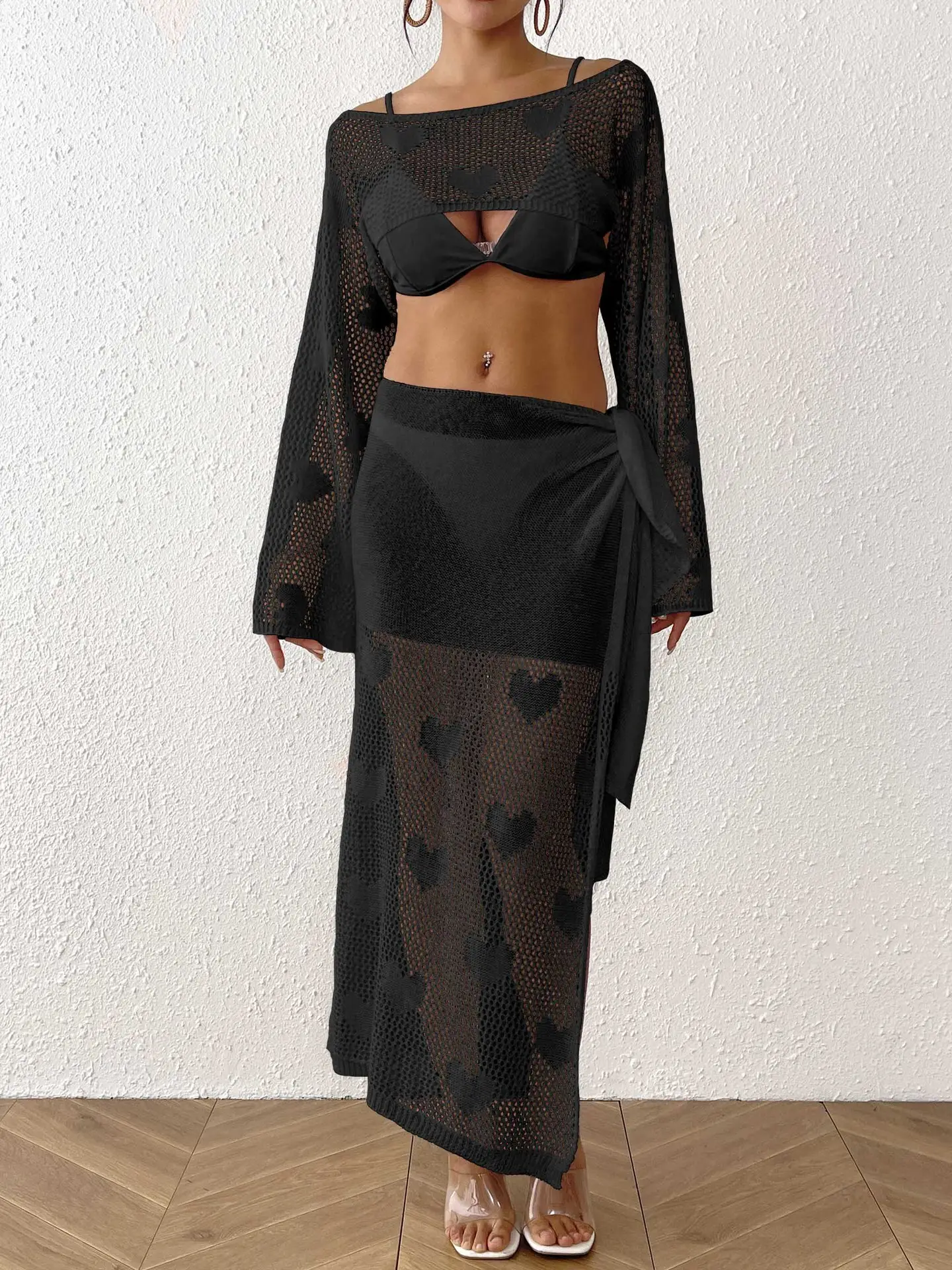 For Marketplace Plus Size Long Beach Cover Ups by Yimei Garment 6