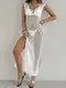 Womens Wide Leg Beach Pants for Supermarket Factory Price 2