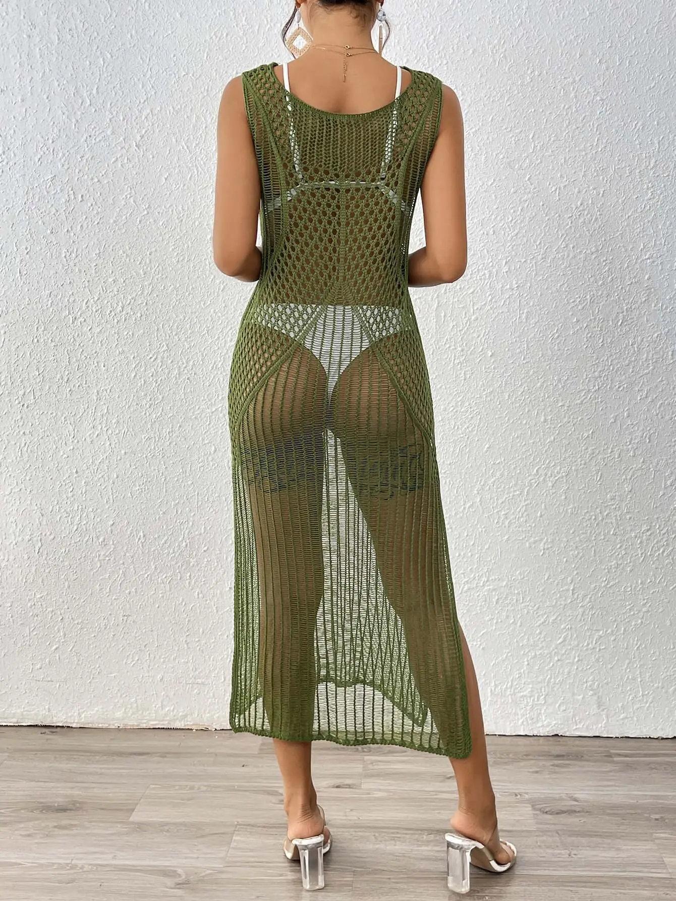 Womens Wide Leg Beach Pants for Supermarket Factory Price 6