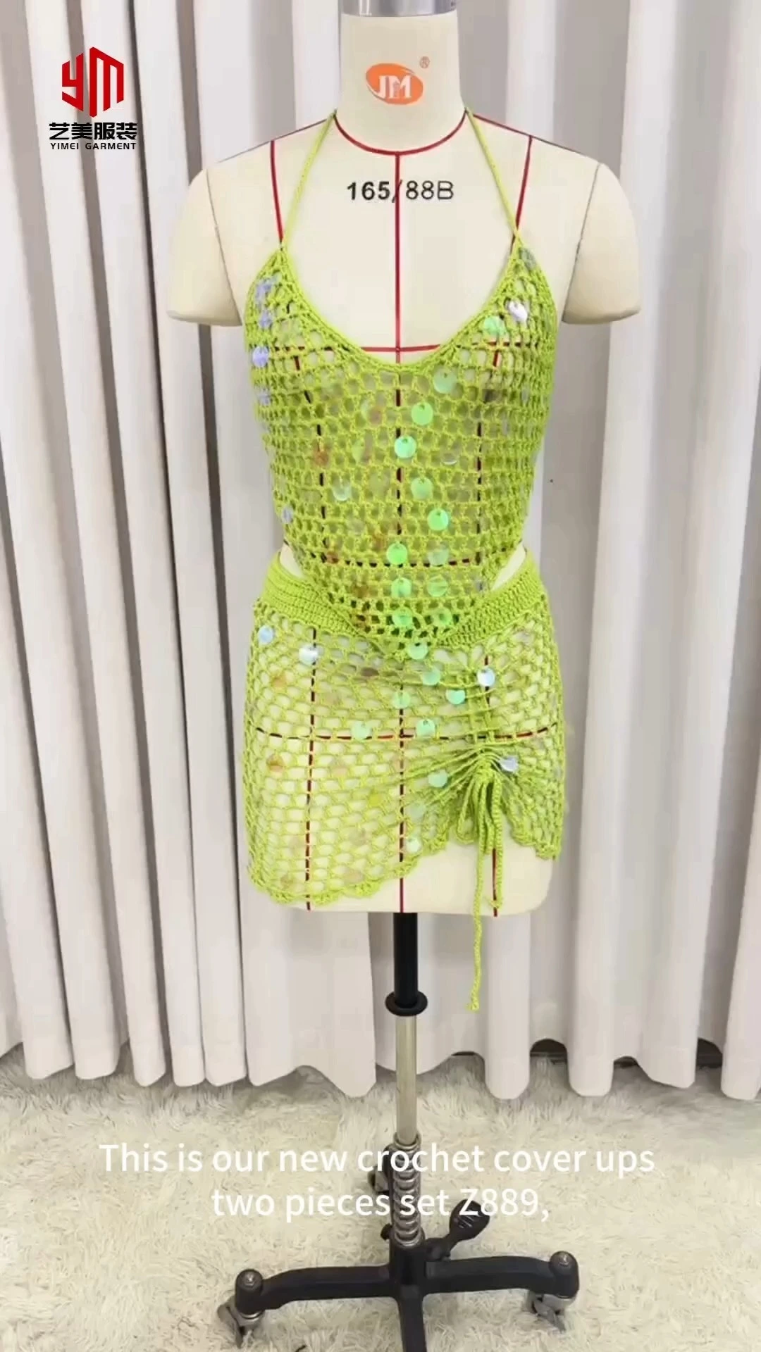 Crochet hecho a mano de la dama de fábrica Sexy Resortwear Women Women Women Beach Cover Ups Bikinis Bikinis Vestido de traje de baño hueco 1