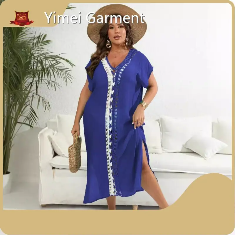 Casual White Plus Size Dresses for Beach Manufacturing 1