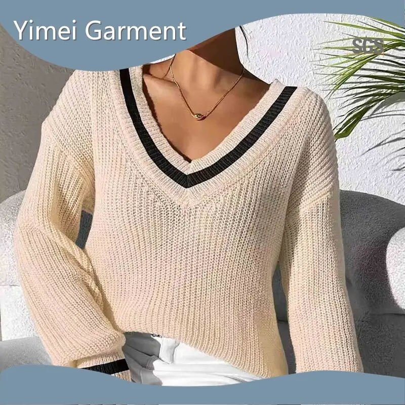 Yimei Garment Womens Pullover Sweaters Personalized 1