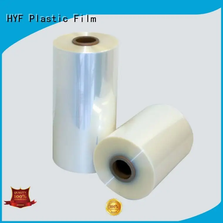 HYF pla shrink film with perfect shrinkage for label 1