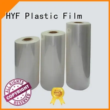 HYF custom polylactic acid film with perfect shrinkage for label 1