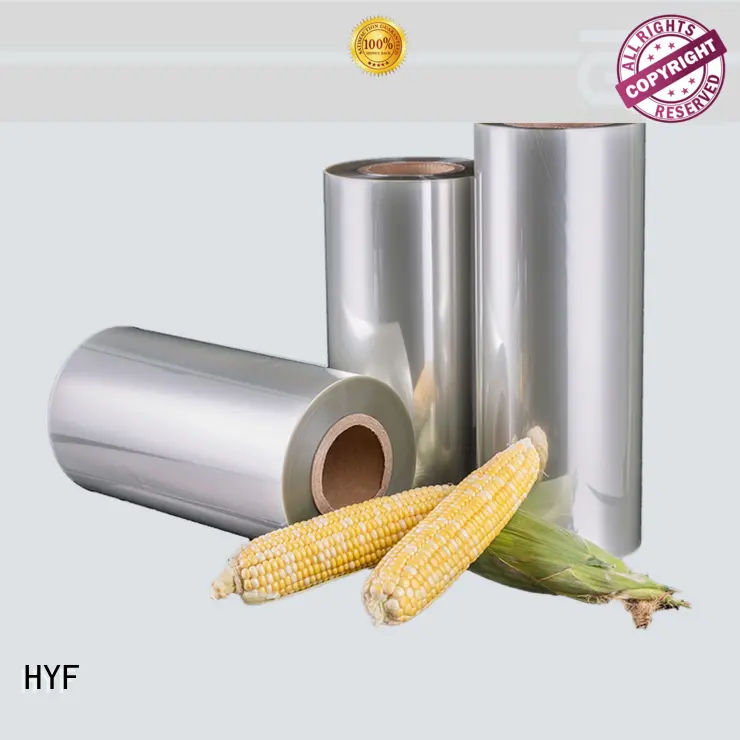 HYF pla plastic film with printing for beverage 1