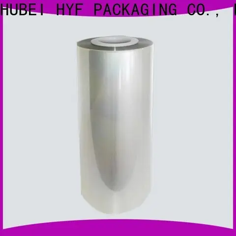 HYF wholesale poly lactic acid film with perfect shrinkage for juice 1