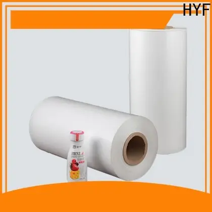 HYF latest high shrink film with printing for beverage 1