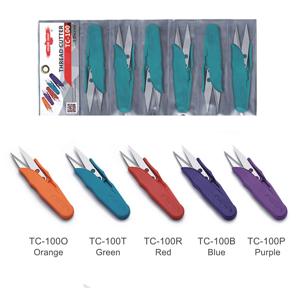 Golden Eagle Yarn Scissors TC-100 Thread Cutter Sewing Trimming Colorful plastic handle Yarn Scissors TC-100 Thread Cutter with the Best Quality 2