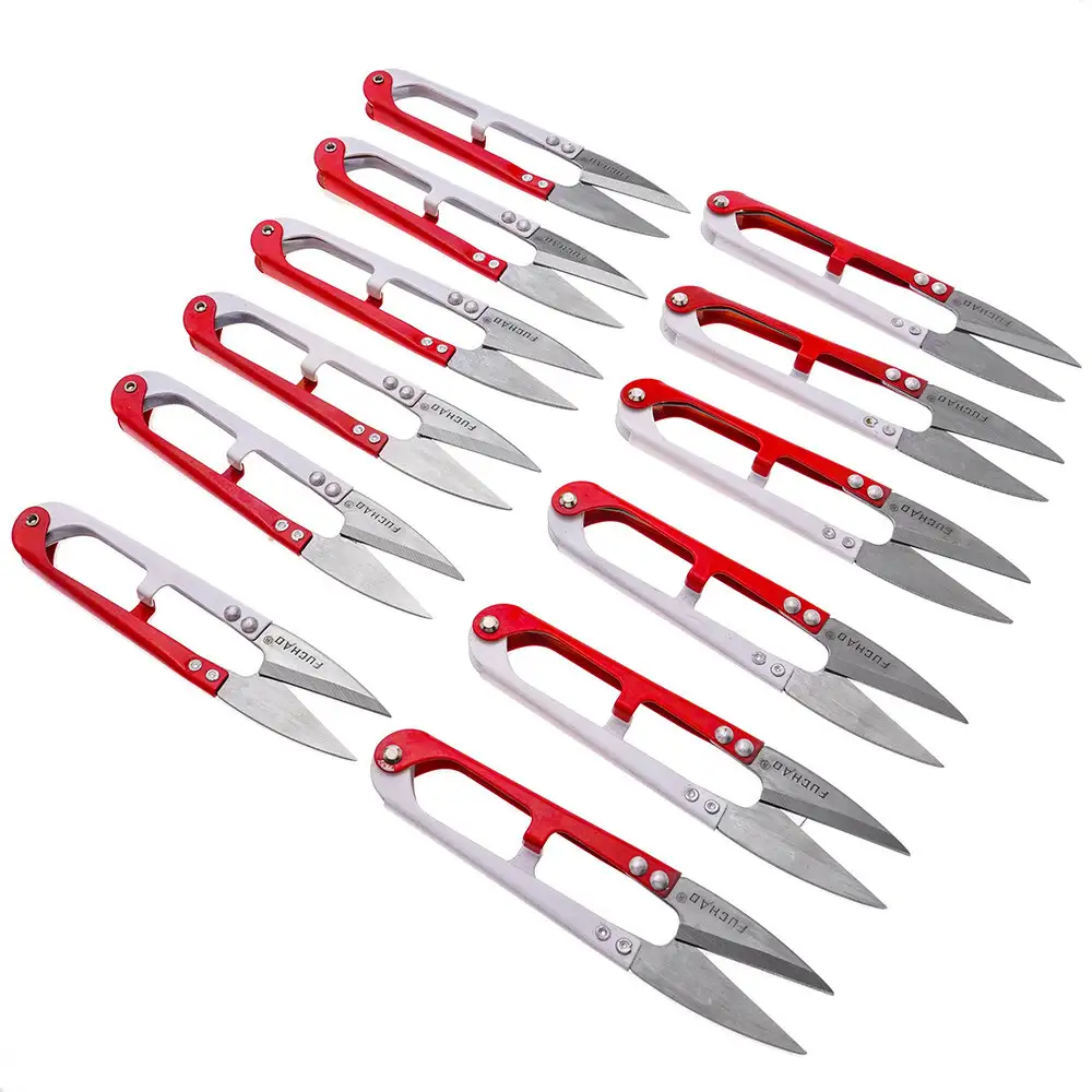 FUCHAO THREAD CUTTER (R+W HANDLE) TC805ss Plastic Clipper Golden Eagle Sewing Machine Parts Small Yarn Scissors Cross Stitch Thread Cutter spring Scissors 1