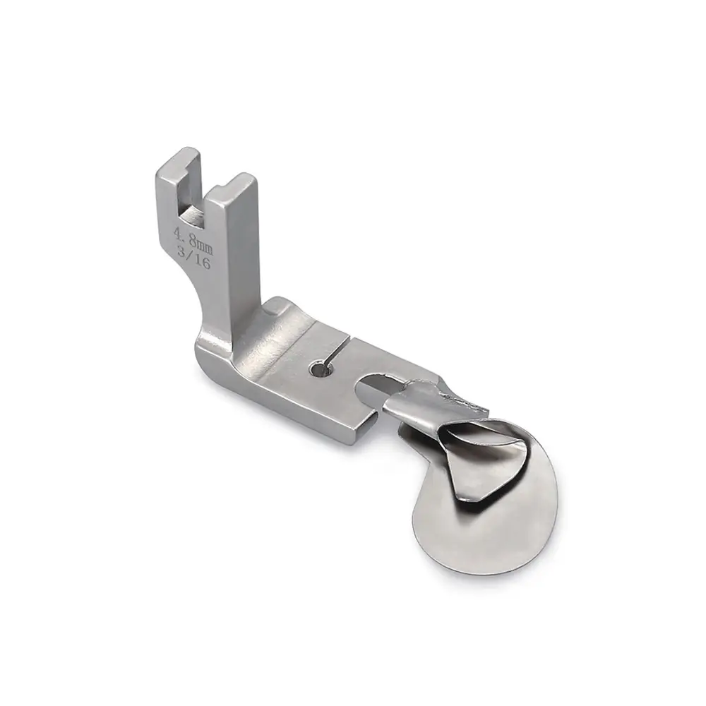 Golden Eagel folder Industrial Sewing Machine Parts Pressser Foot With Round Hemming For Silk Chiffon Y-160 Folder size:1/8inch 5/32inch 3/16inch 1/4 inch 5/16inch 3/8inch 3/32inch 1