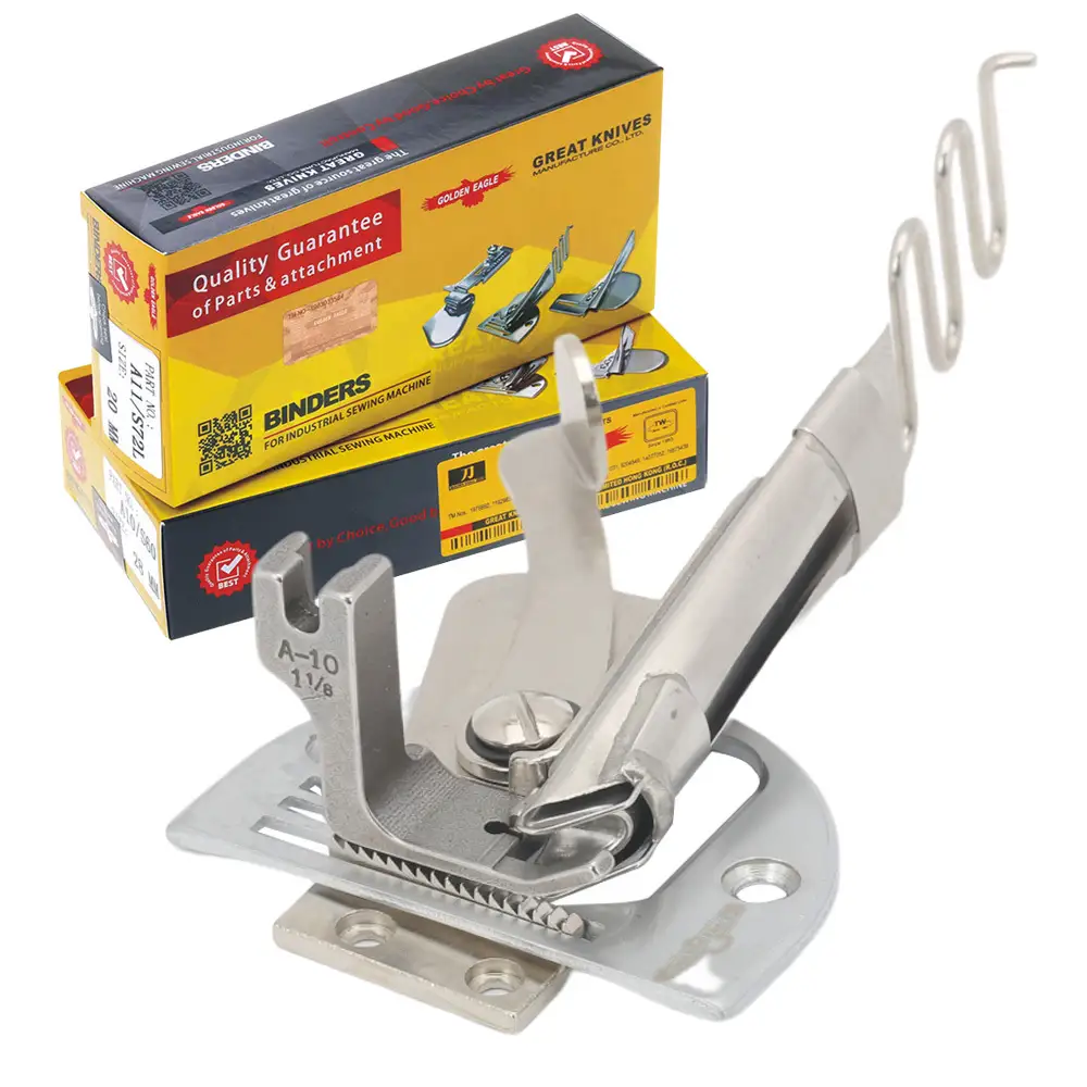 GOLDEN EAGLE RIGHT ANGLE TAPE BINDER Sewing machine hemmers folders  RIGHT ANGLE TAPE overlock folder A11/S72L SWING HEMMER FOLDER/BINDER/SEWING PARTS for 1 needle lockstitch 1