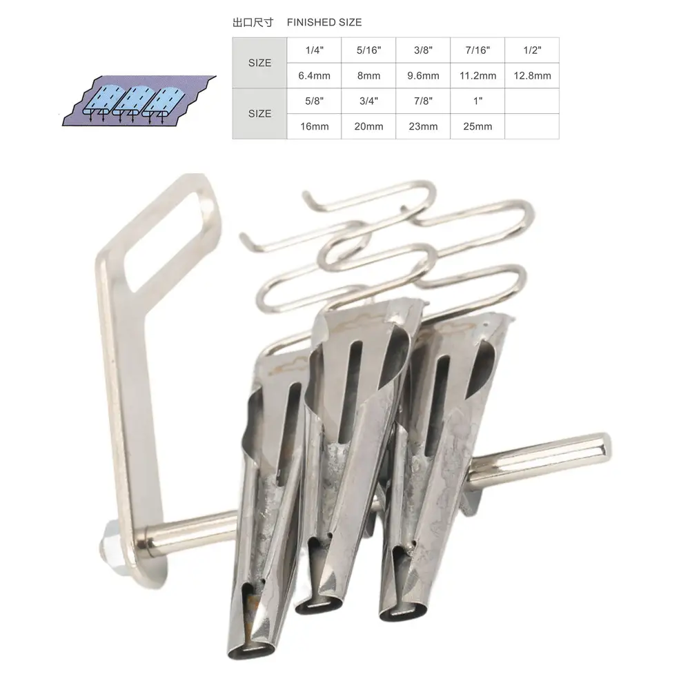 Golden eagle high quality folder Y-124Multi tape attach folder Multi Tape Attach Folder Decorative Tape On Jacket For Multi Needle Machine 1