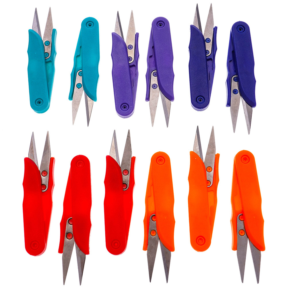 Golden Eagle Yarn Scissors Thread Cutter Sewing Trimming Colorful Plastic Handle Yarn Scissors G2 1