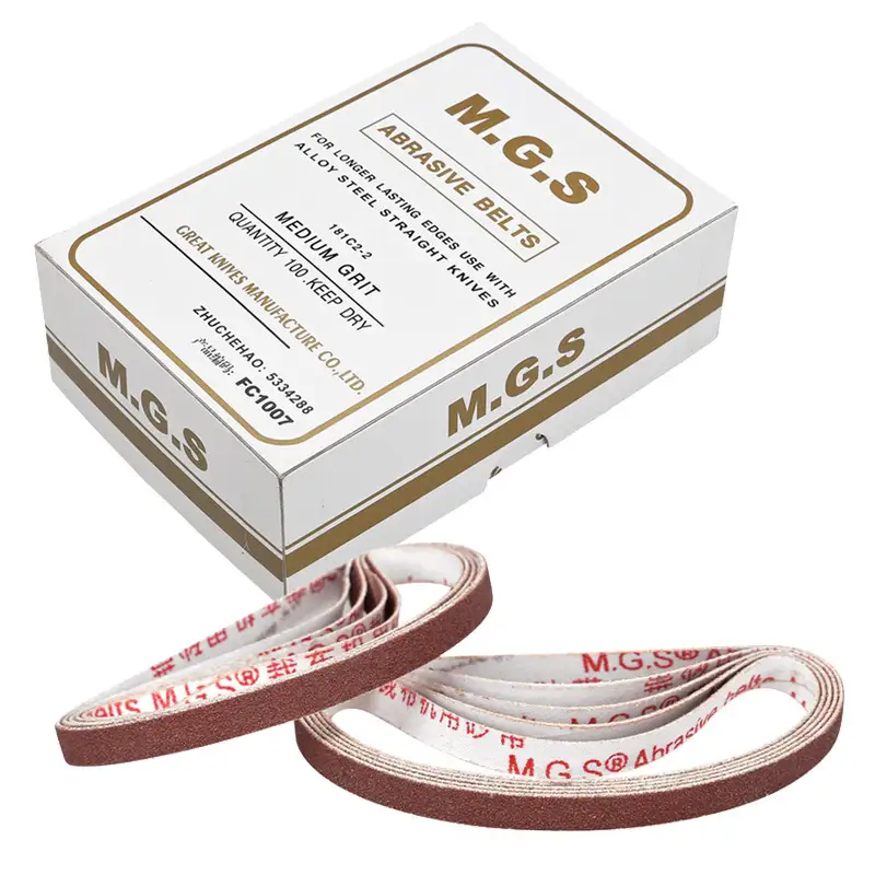 Golden Eagle Abrasive Belt for Cutting Machine Parts Sewing Sewing Accessories 181C2-2 FC1007 White package box red belt and black belt MGS ABRASIVE BELTS MEDIUM GRIT 1