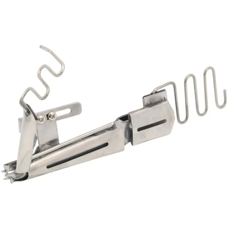 Golden eagle folder Right angle bindrer with Piping-loose bottom DY107 Folder for  2 or 3 Needle cover stitch machine 1