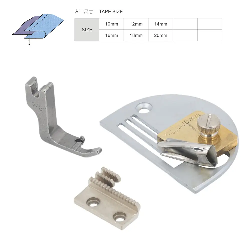golden eagle high quality folder Y-119 single Fold Edge Binder For Leather Or Single Needle Lockstitch Sewing Machine Leather curling folder Suitable for thick fabric 1