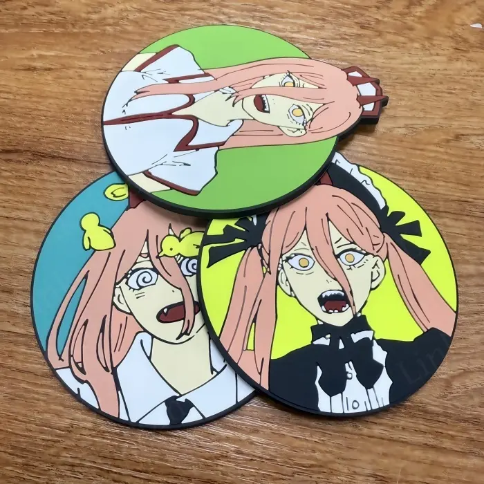 Factory Directpersonalized Souvenirs for House Rubber Drink Coasters 1pc/opp Bag 7