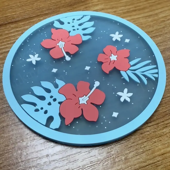 Factory Directpersonalized Souvenirs for House Rubber Drink Coasters 1pc/opp Bag 15