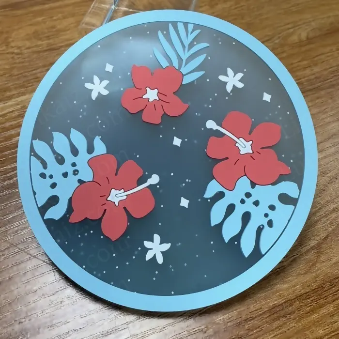 Factory Directpersonalized Souvenirs for House Rubber Drink Coasters 1pc/opp Bag 14