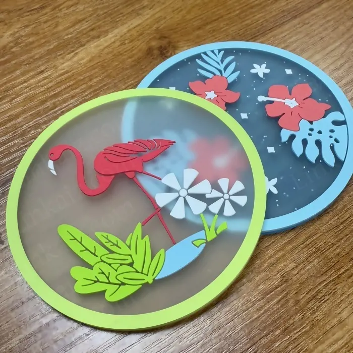 Factory Directpersonalized Souvenirs for House Rubber Drink Coasters 1pc/opp Bag 13