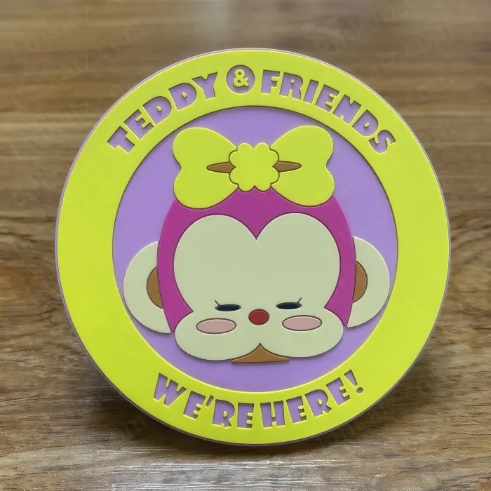 Factory Directpersonalized Souvenirs for House Rubber Drink Coasters 1pc/opp Bag 2
