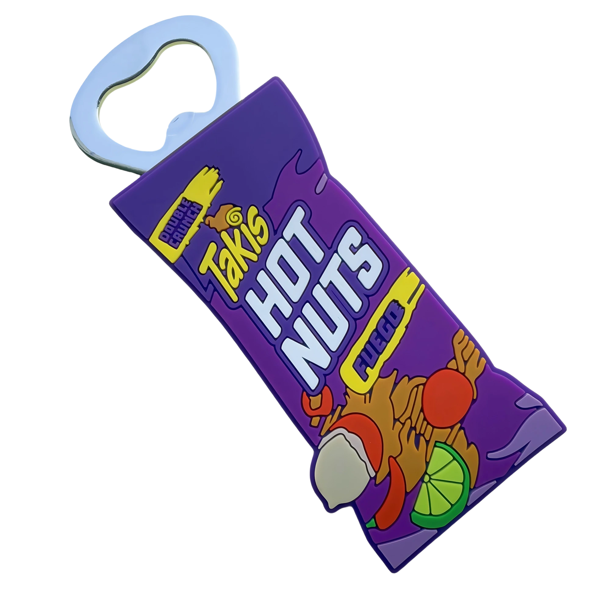Custom PVC Magnetic Bottle Opener Keychain 1