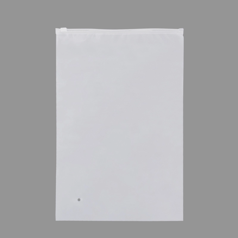 Custom Matte Frosted CPE Zipper Poly Bag with Vent Hole for Clothing T-shirt Socks Underwear Packaging 1