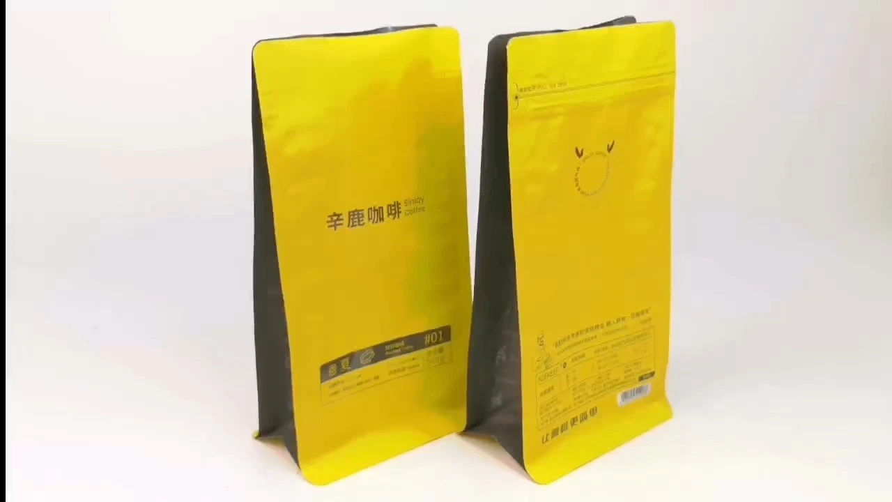 Bolsas Ziplock de plástico revestidas con papel de aluminio de ocho caras con impresión en huecograbado 1