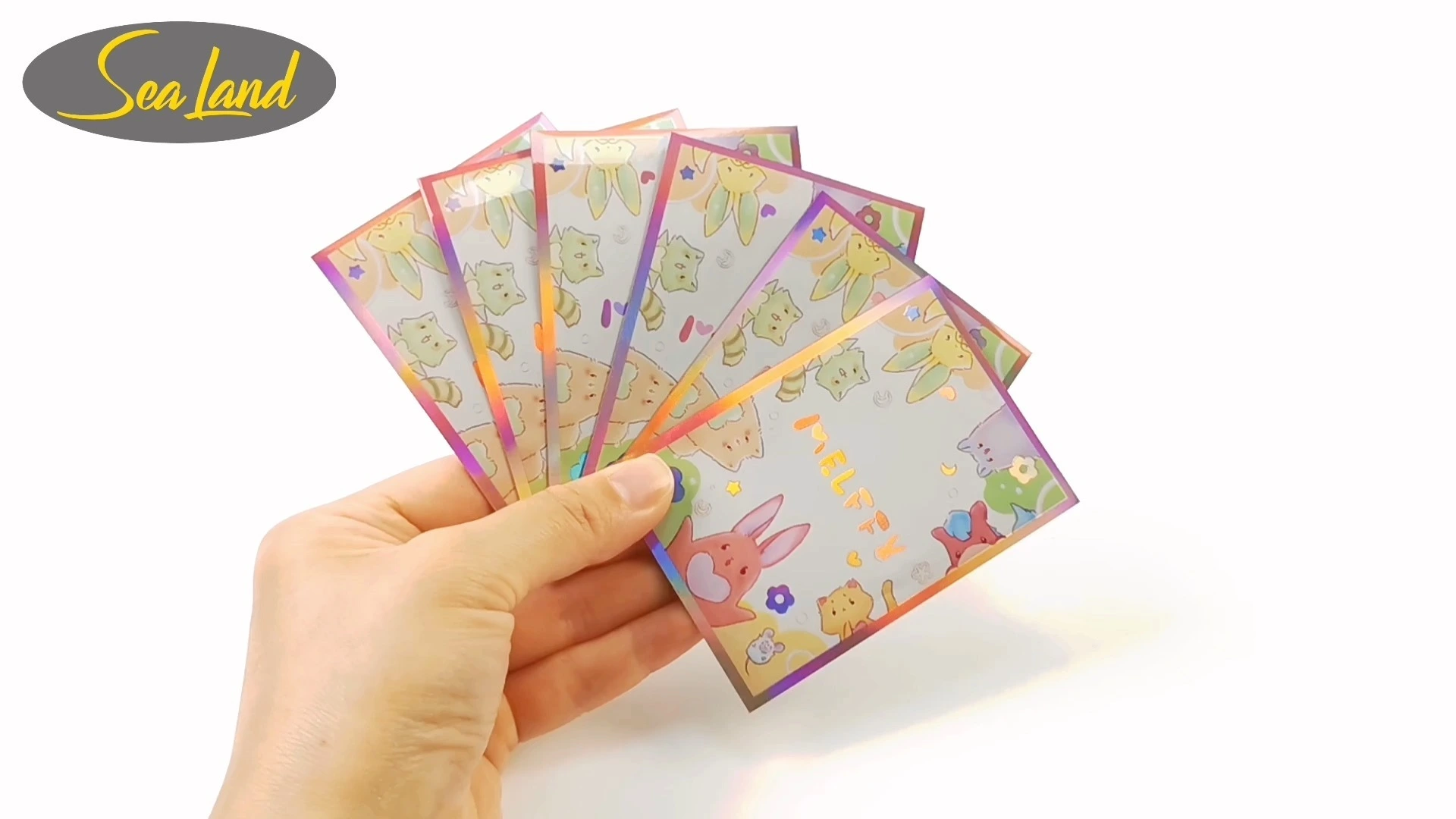 أكياس ختم حراري مخصصة لبطاقات التداول، أكياس ورق لعب كرتونية، أكياس بلاستيكية صغيرة، تغليف رقائق معدنية لتغليف البطاقات 1