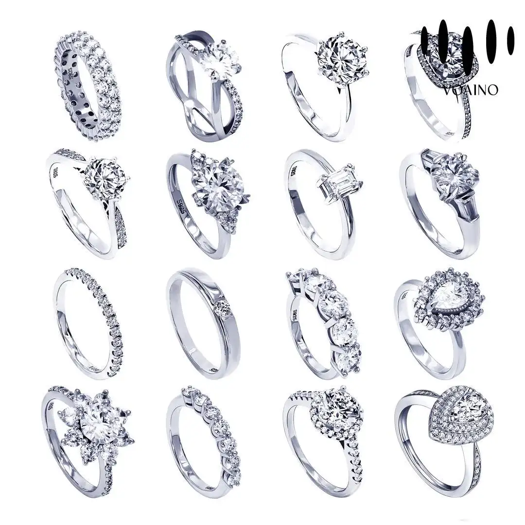 Assorted Diamond and Moissanite Engagement Rings 0.5-5.0ct 18k/14k/9k/Pt950/S925 1