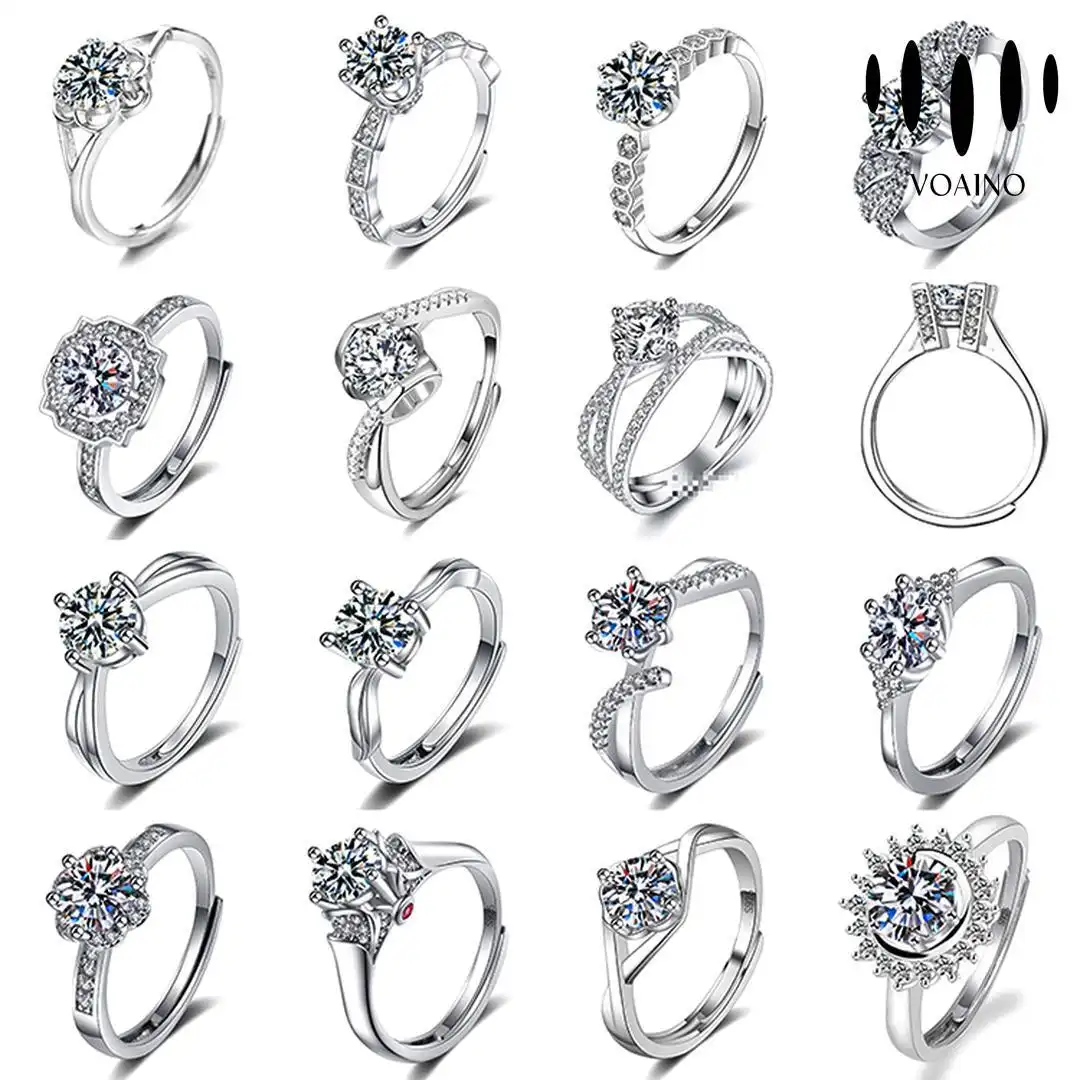 Round Diamond Halo Twist Band Engagement Rings 0.5-5.0ct 18k/14k/9k/Pt950/S925 1