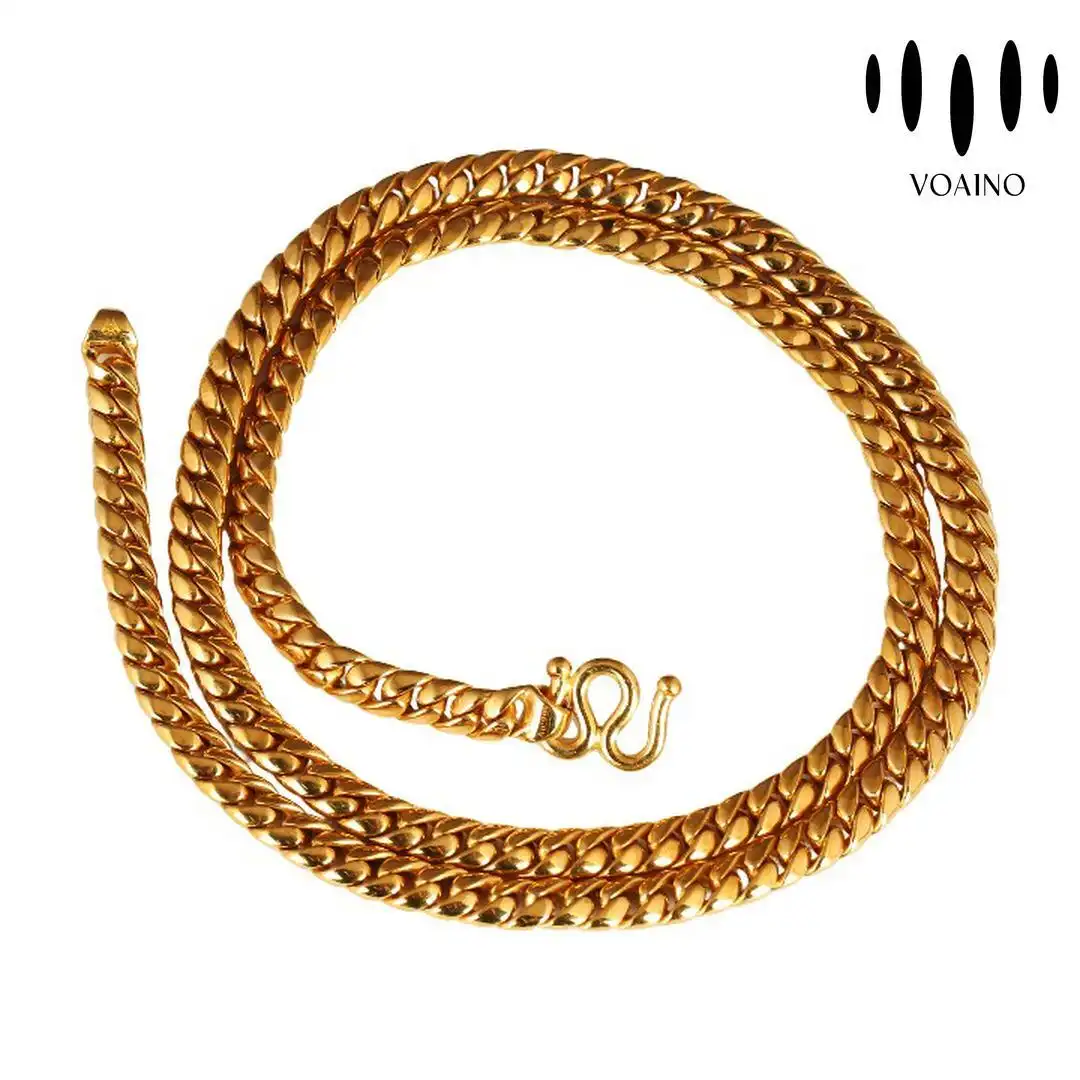 No Diamond Info Cuban Chain Necklace 18k/14k/9k/S925/strainless steel 1